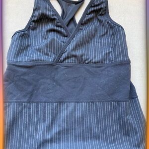 lululemon athletica Black Pinstripe Tank Top